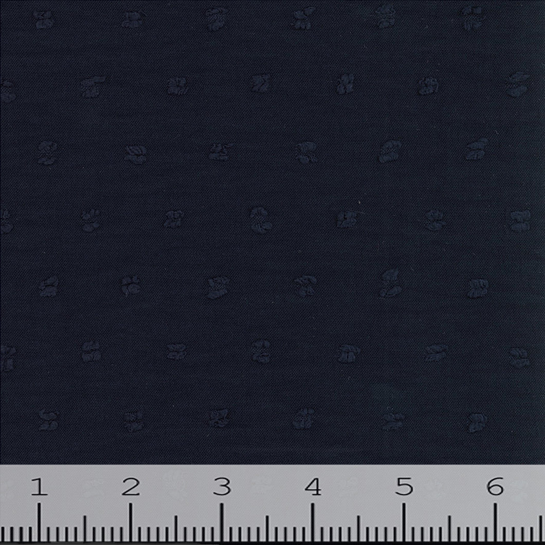 Swiss Dot Crinkle Fabric FA1 navy