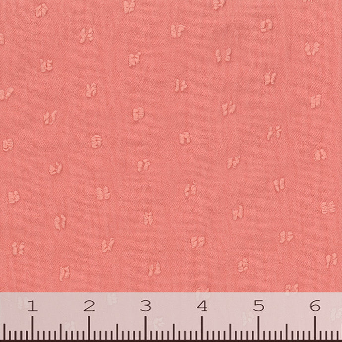 Swiss Dot Crinkle Fabric FA1 rose