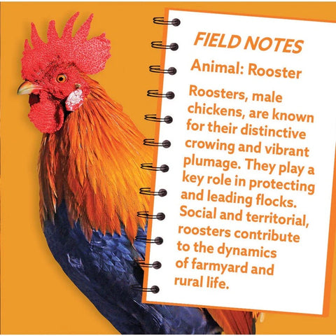 Rooster 100 Piece Shaped Jigsaw Puzzle 12517 descriptor