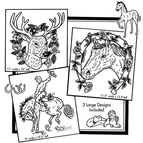 Horses and Deer Iron-On Transfers