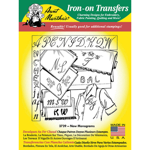 New Monograms Iron-On Transfers