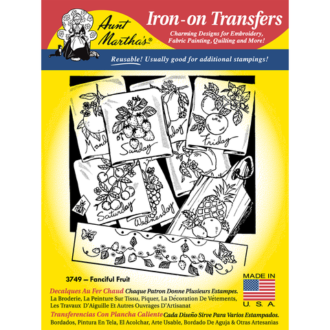 Fanciful Fruit Iron-On Transfers