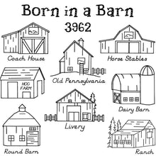 Born in a Barn Iron-On Transfers