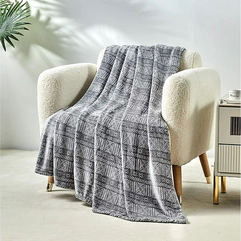Takoda Gray Throw Blanket