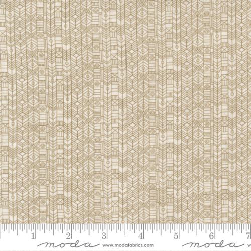 Nutmeg Collection Woven Geometric Cotton Fabric tan