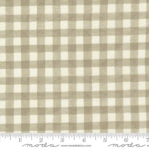 Harvest Wishes Gingham Check Cotton Fabric tan