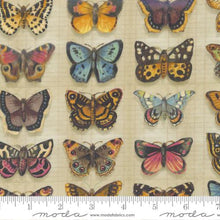Junk Journal Collection Butterflies Cotton Fabric Tan