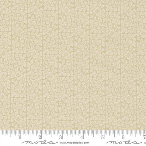 Junk Journal Collection Damask Cotton Fabric Tan