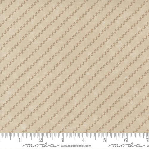 Daffodils and Dragonflies Collection Leaf Trio Cotton Fabric 9706 tan