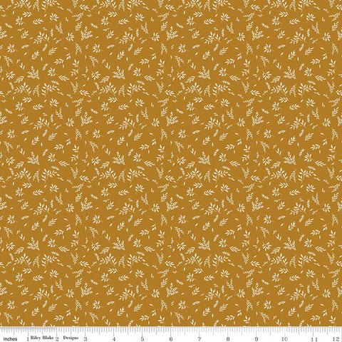 tan, Bountiful Collection Leaves Cotton Fabric C17868