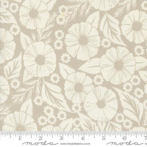 Field of Flowers Collection Large Floral Print Cotton Fabric 3311 tan