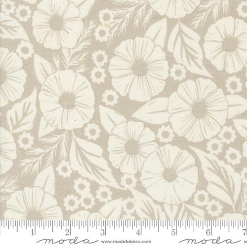 Field of Flowers Collection Large Floral Print Cotton Fabric 3311 tan