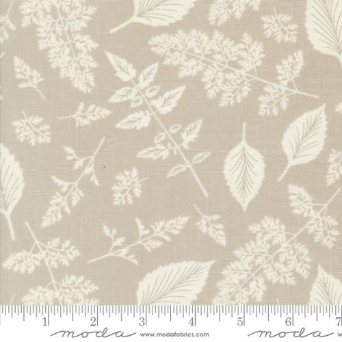 Field of Flowers Collection Leaf Print Cotton Fabric 3315 tan