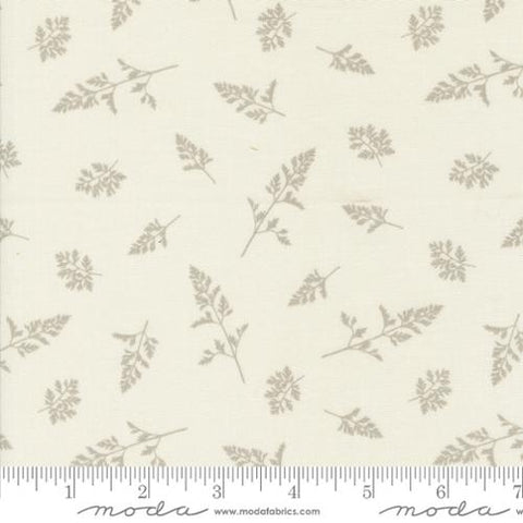 Field of Flowers Collection Small Leaf Print Cotton Fabric 3317 tan