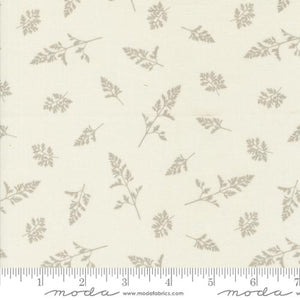 Field of Flowers Collection Small Leaf Print Cotton Fabric 3317 tan