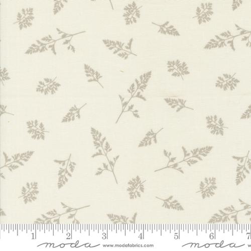 Field of Flowers Collection Small Leaf Print Cotton Fabric 3317 tan