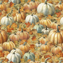 tan, Glorious Fall Collection Packed Pumpkins Cotton Fabric 33909