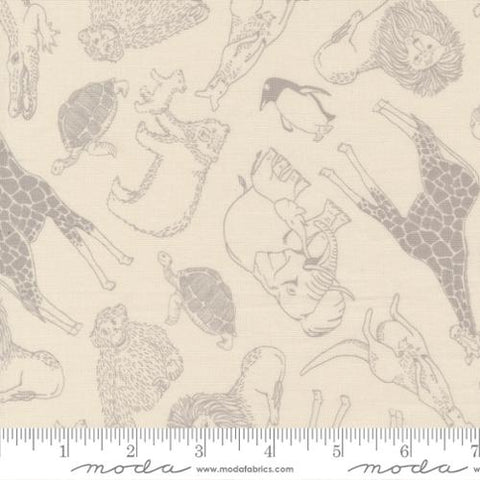 Noahs Ark Collection Animal Toss Cotton Fabric 20872 tan