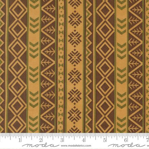 tan, Northwoods Collection Northwest Stripes Cotton Fabric 56193