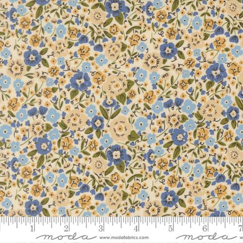 tan, The Henhouse Collection Calico Cotton Fabric 48435