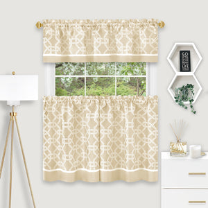 tan-Arlington Tier & Valance Set 1746