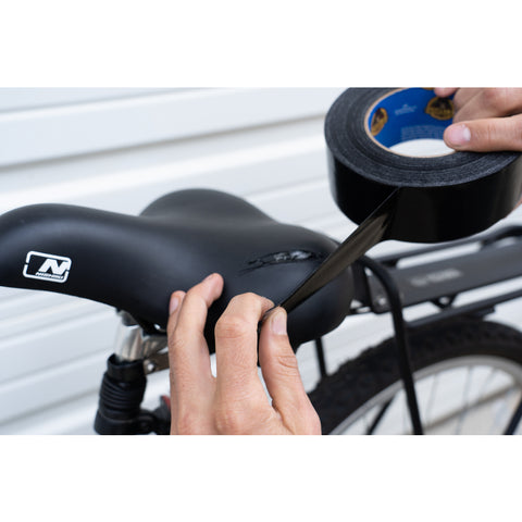 Taping bike seat