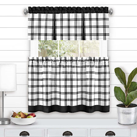 Black Tate Tier and Valance Set