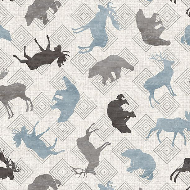 Wild Woods Lodge Collection Animal Toss taupe