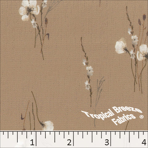 taupe, Vintage Weave Polyester Fabric 042613