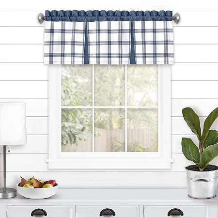 Blue Tate Windowpane Valance