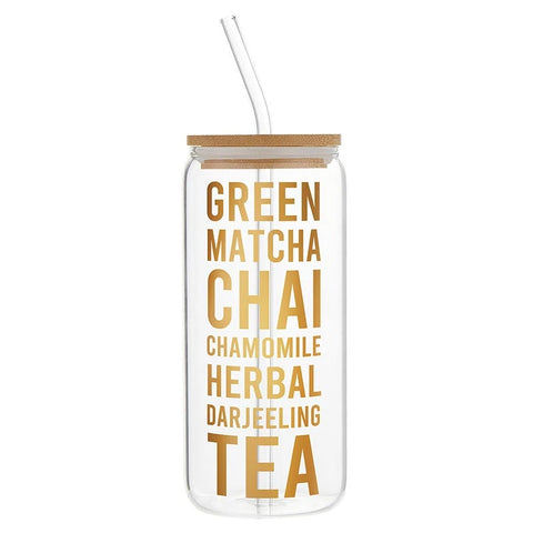 tea, Cold Brew Glass Tumbler