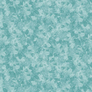 Sunflower Sweet Collection Leaf Texture Cotton Fabric teal