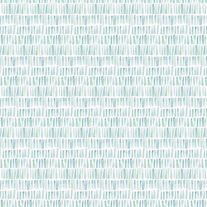 Coastal Sanctuary Collection Fringe Cotton Fabric teal