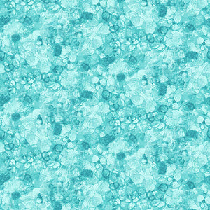 The Sea is Calling Collection Water Texture Cotton Fabric teal