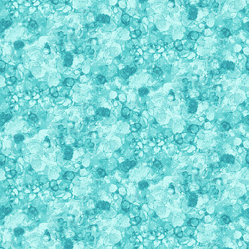 The Sea is Calling Collection Water Texture Cotton Fabric teal