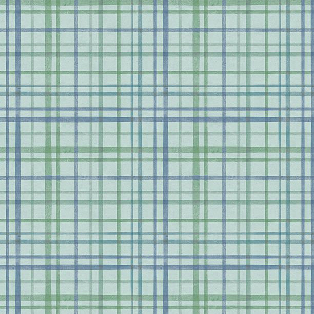 Fresh and Sweet Collection Plaid Cotton Fabric teal