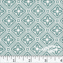 Teal, Koshibo Diamond Print Polyester Fabric 048515