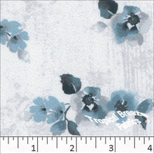 Liverpool Knit Print Dress Fabric 32741 teal
