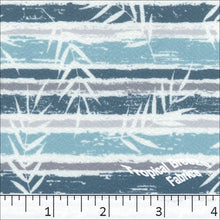Liverpool Leaf Knit Print Dress Fabric 32940 teal