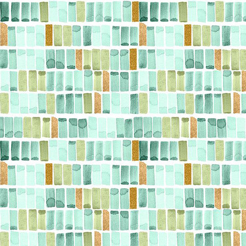 teal, Peony Blossoms Collection Swatches Cotton Fabric 34717