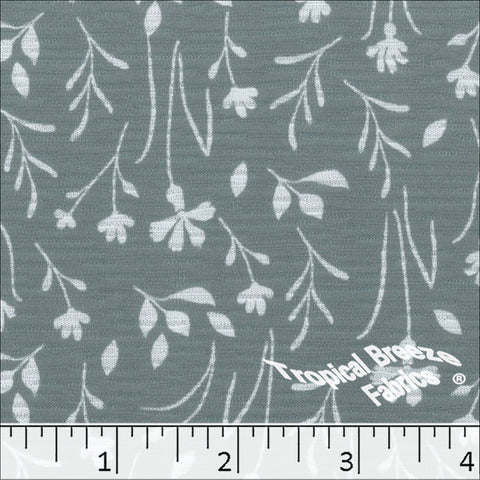 teal, Rebecca Floral Knit Print Dress Fabric 573517