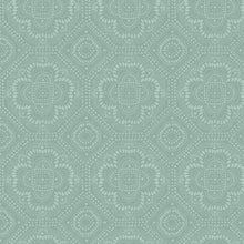 Season's Study Collection Grid Cotton Fabric 17840 teal