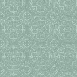 Season's Study Collection Grid Cotton Fabric 17840 teal