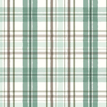 Season's Study Collection Plaid Cotton Fabric 17841 teal