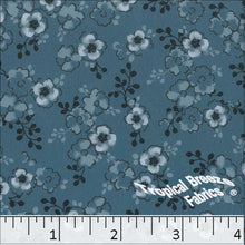 teal, Silk Mist Print Polyester Fabric 042515