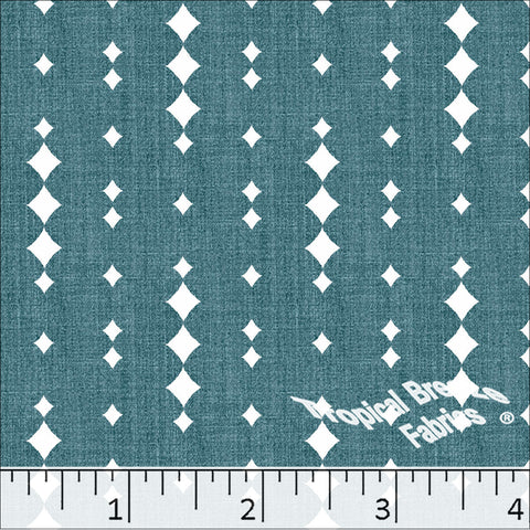 teal, Standard Weave Diamond Poly Cotton Dress Fabric 6281