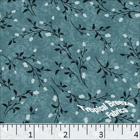 teal, Standard Weave Poly Cotton Dress Fabric 6290