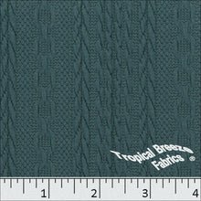 teal, Sweater Knit Fabric 32541