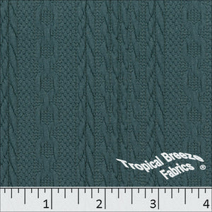 teal, Sweater Knit Fabric 32541