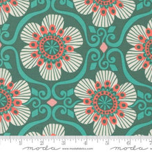 Tango Collection Damask Cotton Fabric 27334 teal